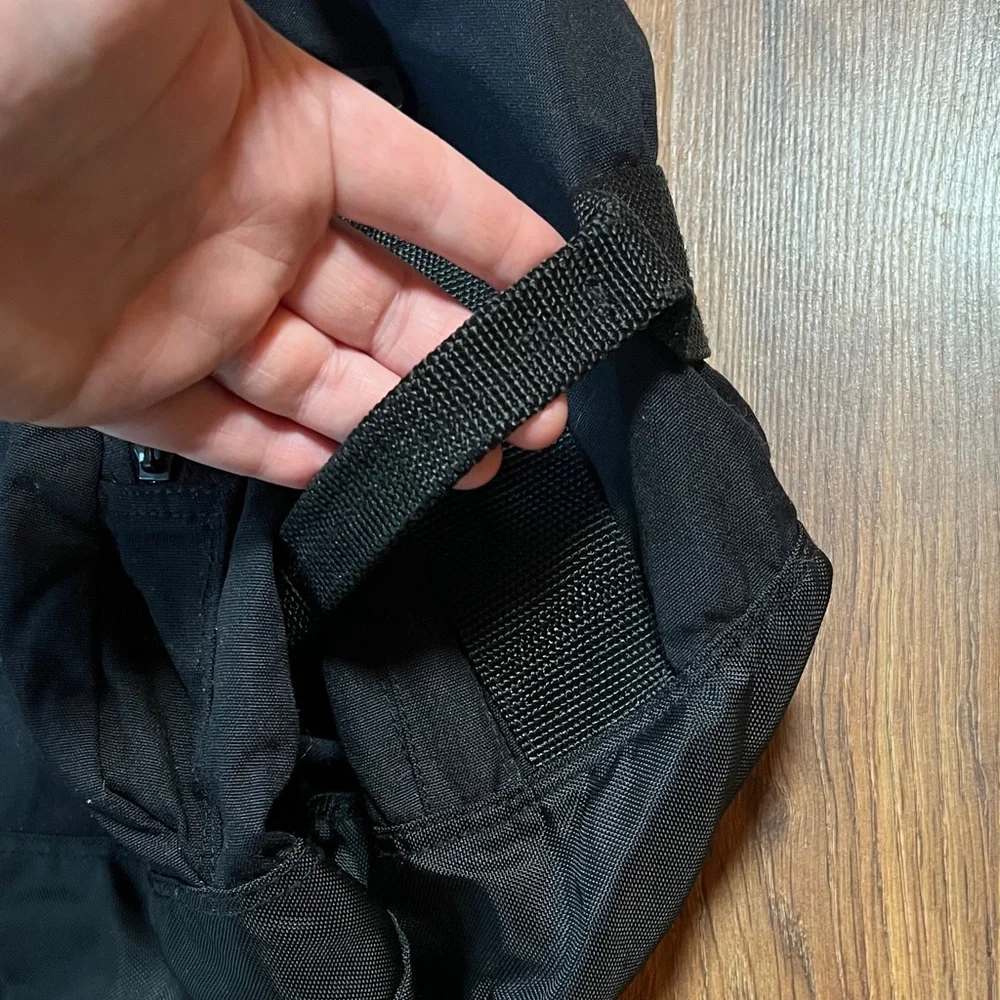 Eddie Bauer Black and Red Duffel Bag